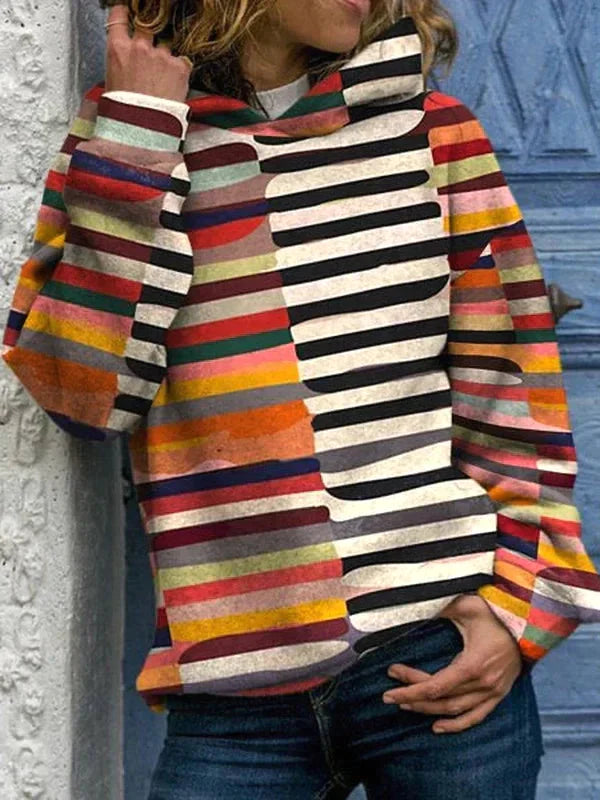 Johanna | Multicolour Sweatshirt Mit Kapuze