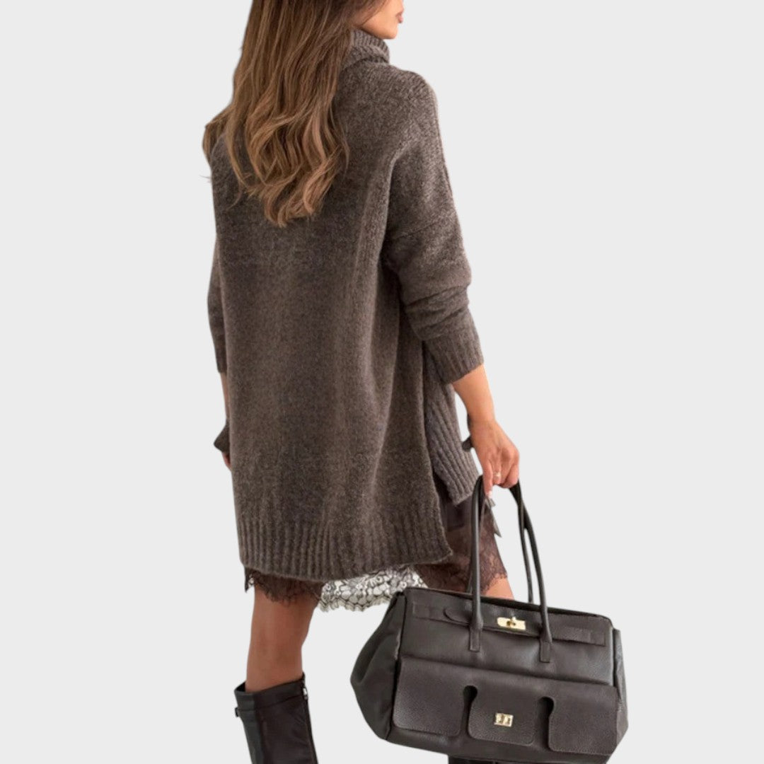 Nina | Damen Zweiteiler Pullover & Kleid stilvoll