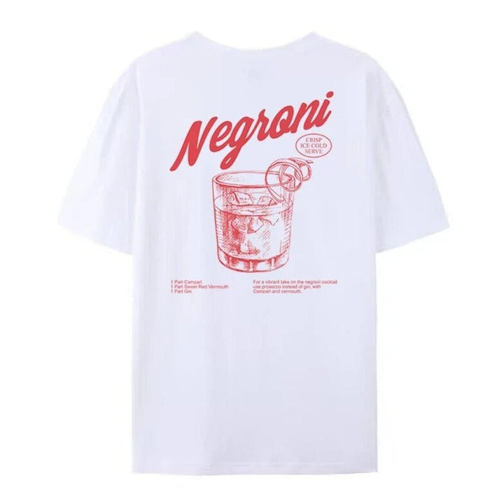 Vintage Rücken bedruckt Retro Grafik Shirt
