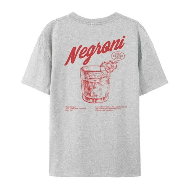 Vintage Rücken bedruckt Retro Grafik Shirt