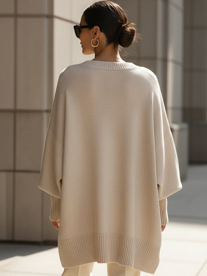 Lina | Damenpullover mit modernem asymmetrischem Schnitt
