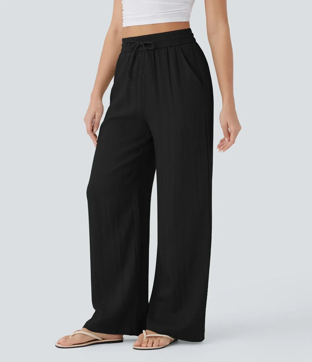 Elena | Bequeme Leinenhose mit fließender Passform