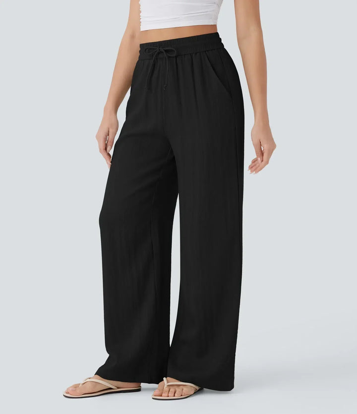 Elena | Bequeme Leinenhose mit fließender Passform