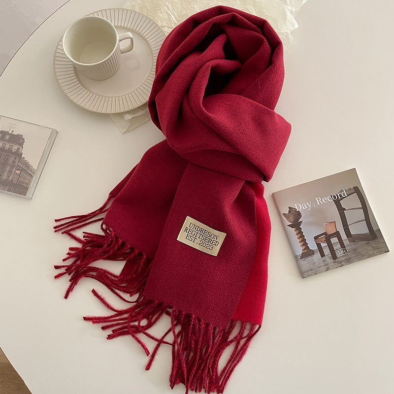Kaschmirschal mit Fransen für stilvolle Looks
