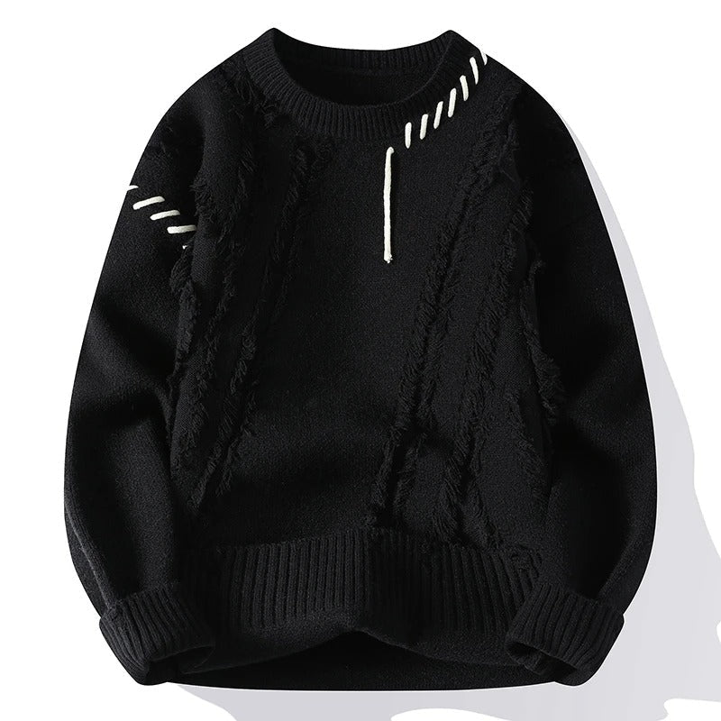 Apollo | Artisan Patchwork Pullover mit einzigartigem Design