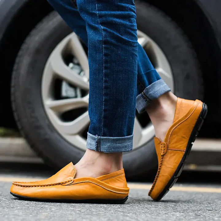 Venezianische handgemachte Lederloafer Herren