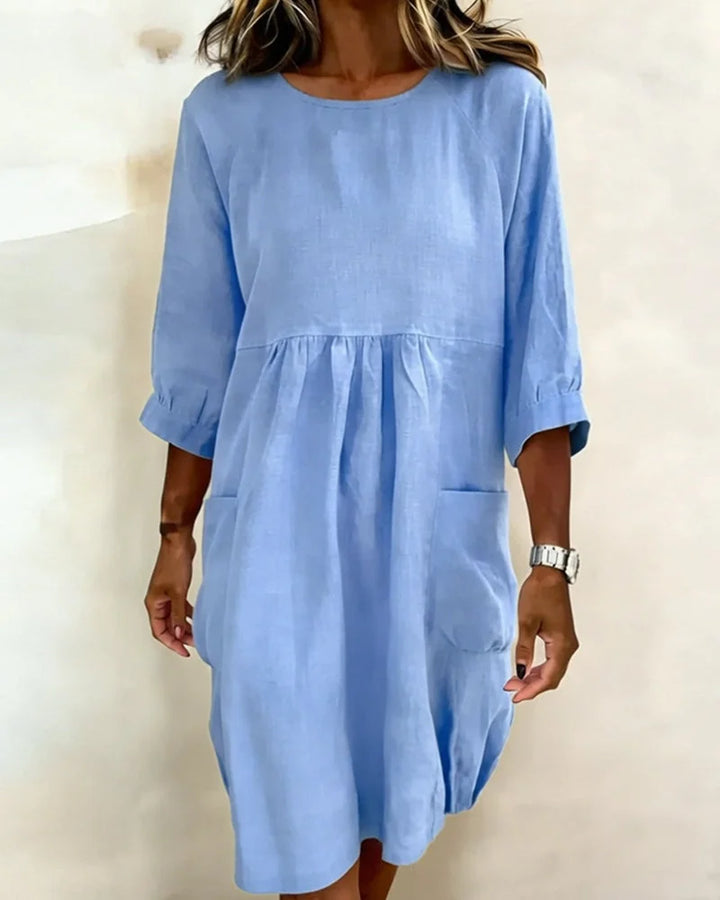 Alena | Modisches 3/4-Arm-Kleid Damen