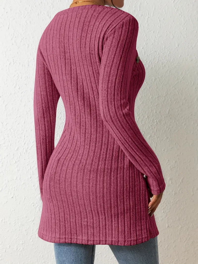 Camille | Asymmetrisches Oberteil mit Knopfdetails