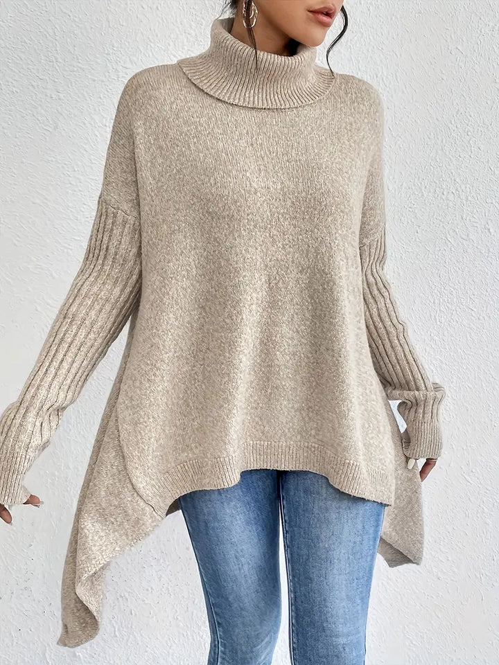 Clara | Warmer Damen Rollkragenpullover mit Komfortschnitt