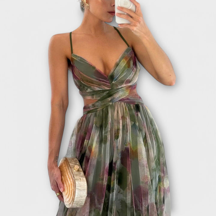 Vivien | Stilvolles Mesh Maxikleid für Frauen