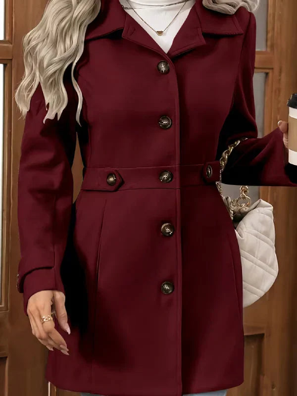Hanna | Eleganter Tweed-Wintermantel Damen modern