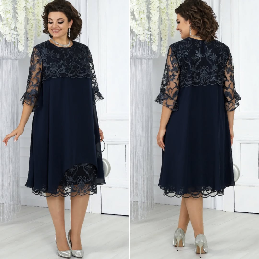 Elina | Stilvolles Damen Midikleid lässig-elegant