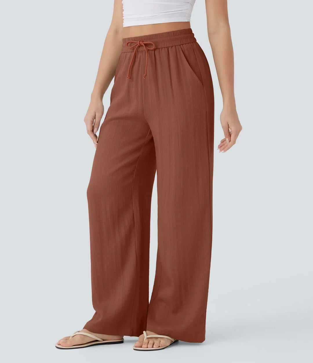 Elena | Bequeme Leinenhose mit fließender Passform