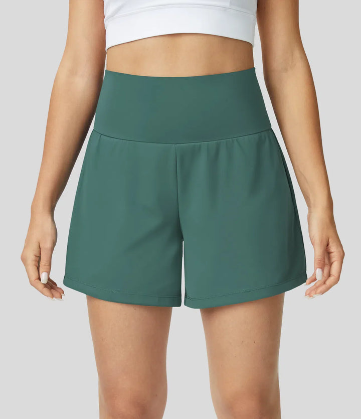 Natalia | 2-in-1 Yoga-Shorts mit hoher Taille