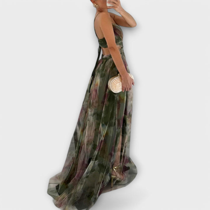 Vivien | Stilvolles Mesh Maxikleid für Frauen