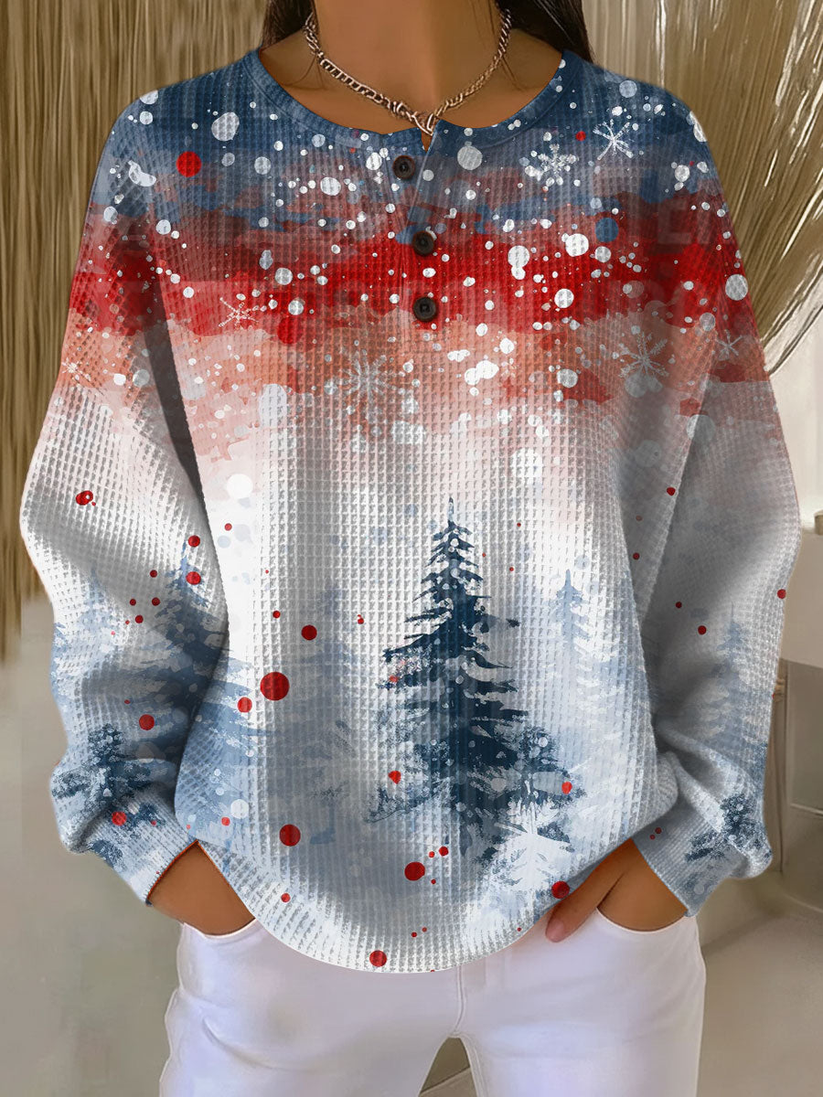 Jana | Weihnachts-Pullover Damen Zartes Baum-Muster