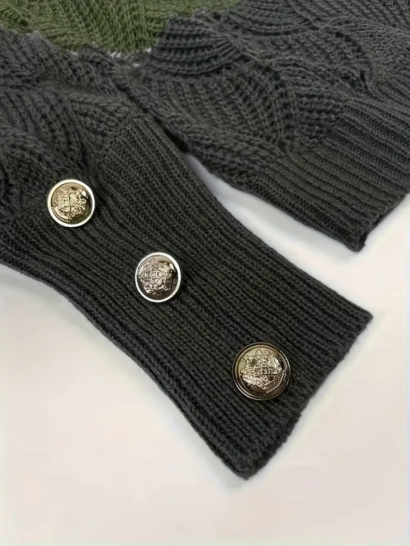 Elara | Schicker Strickpullover mit feinem V-Ausschnitt