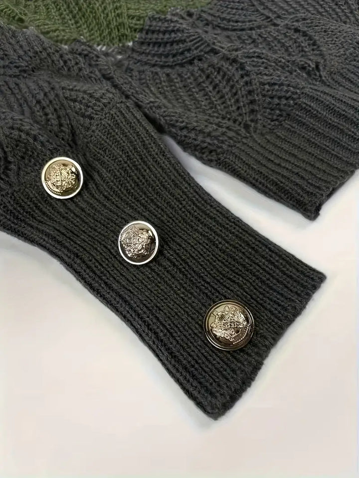 Elara | Schicker Strickpullover mit feinem V-Ausschnitt