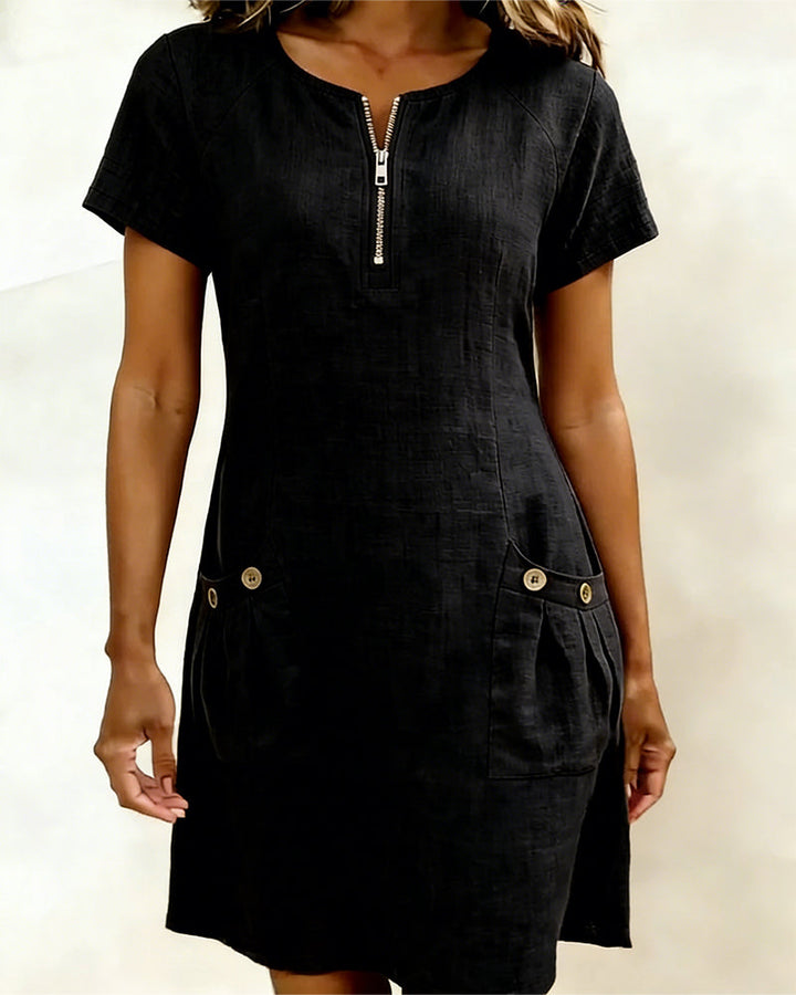 Lara | Elegantes Baumwollkleid Für Damen