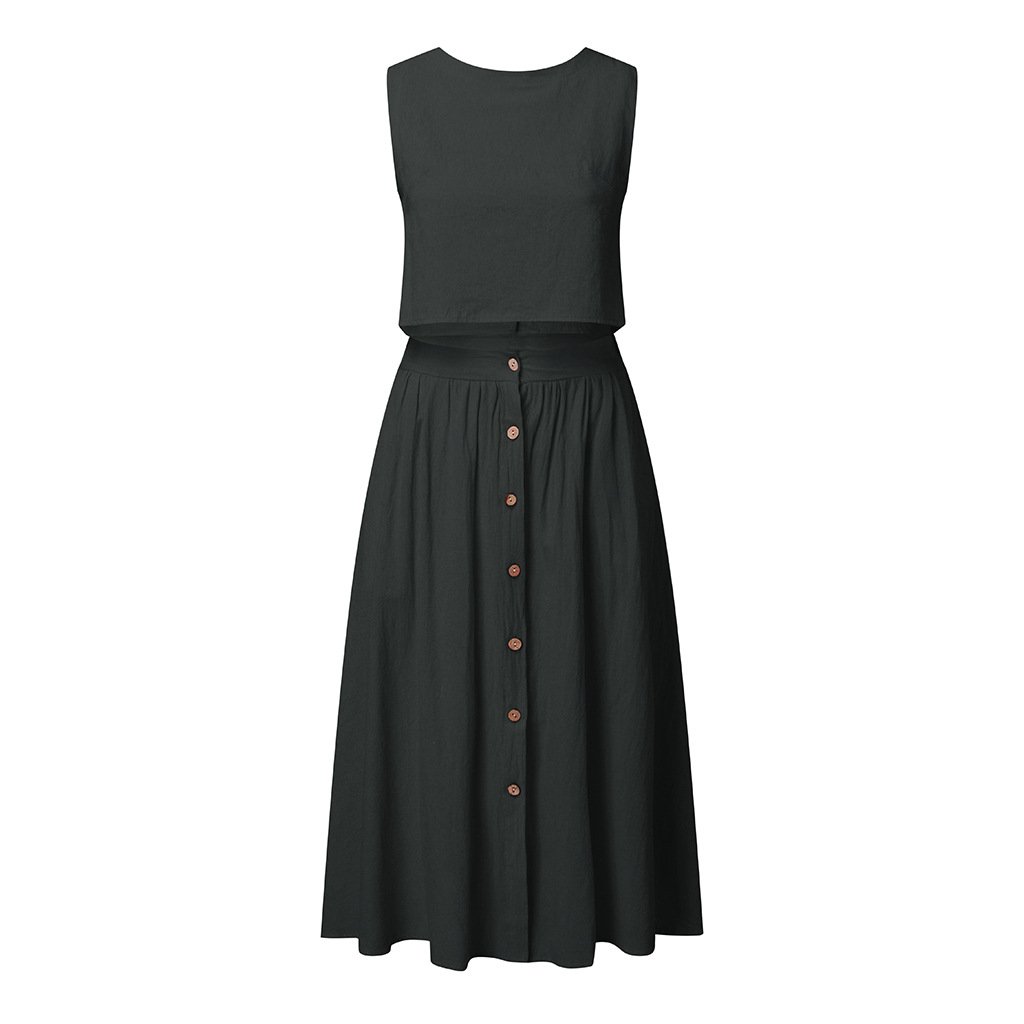 Sweet Waist | Zweiteiler in Unifarbe Damen