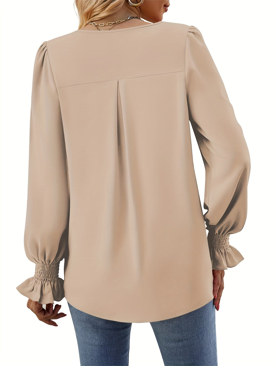 Hilda | Bequeme Bluse für den Herbst in Unifarben