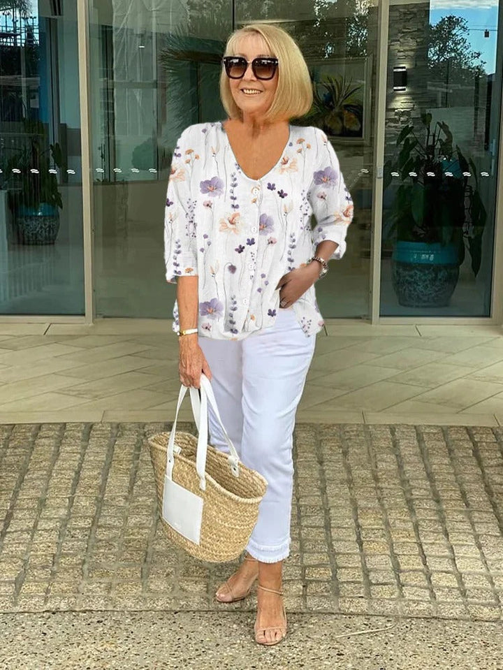 Julia | Florale Bluse Elegante Sommer Look
