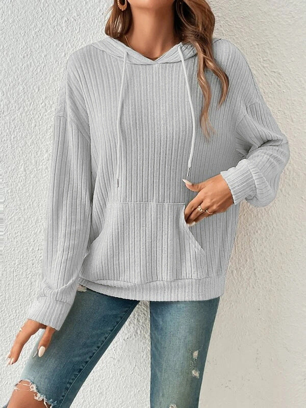 Lata | Damen Hoodie mit Kordelzug und Seitentaschen