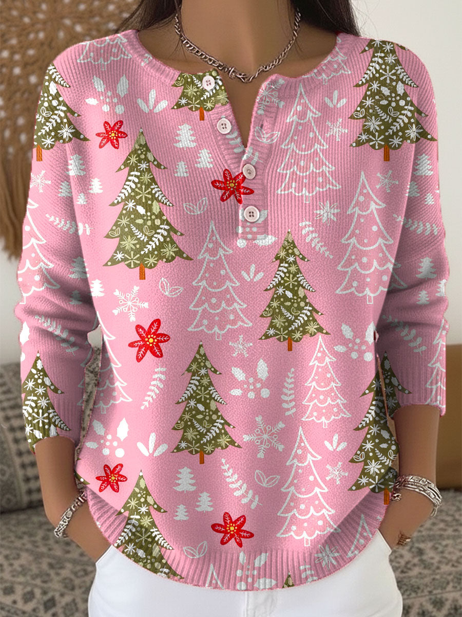 Mara | Festlicher Damenpullover Mit Schönen Knöpfen