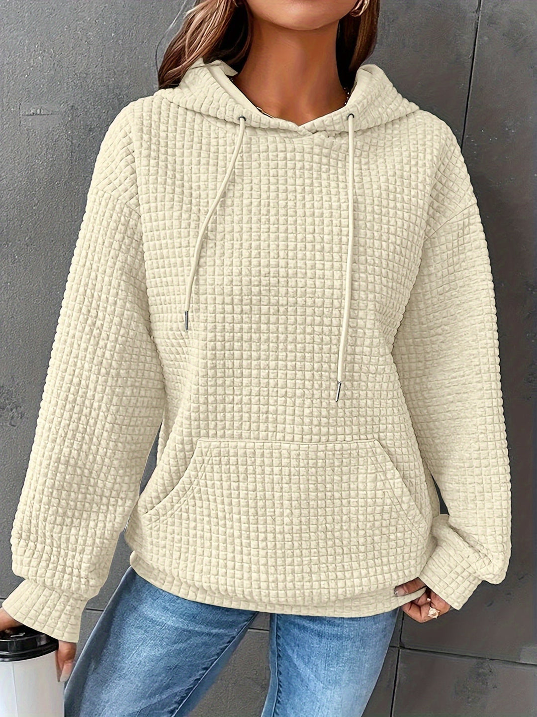 Clara | Waffelstrick Kapuzenpullover