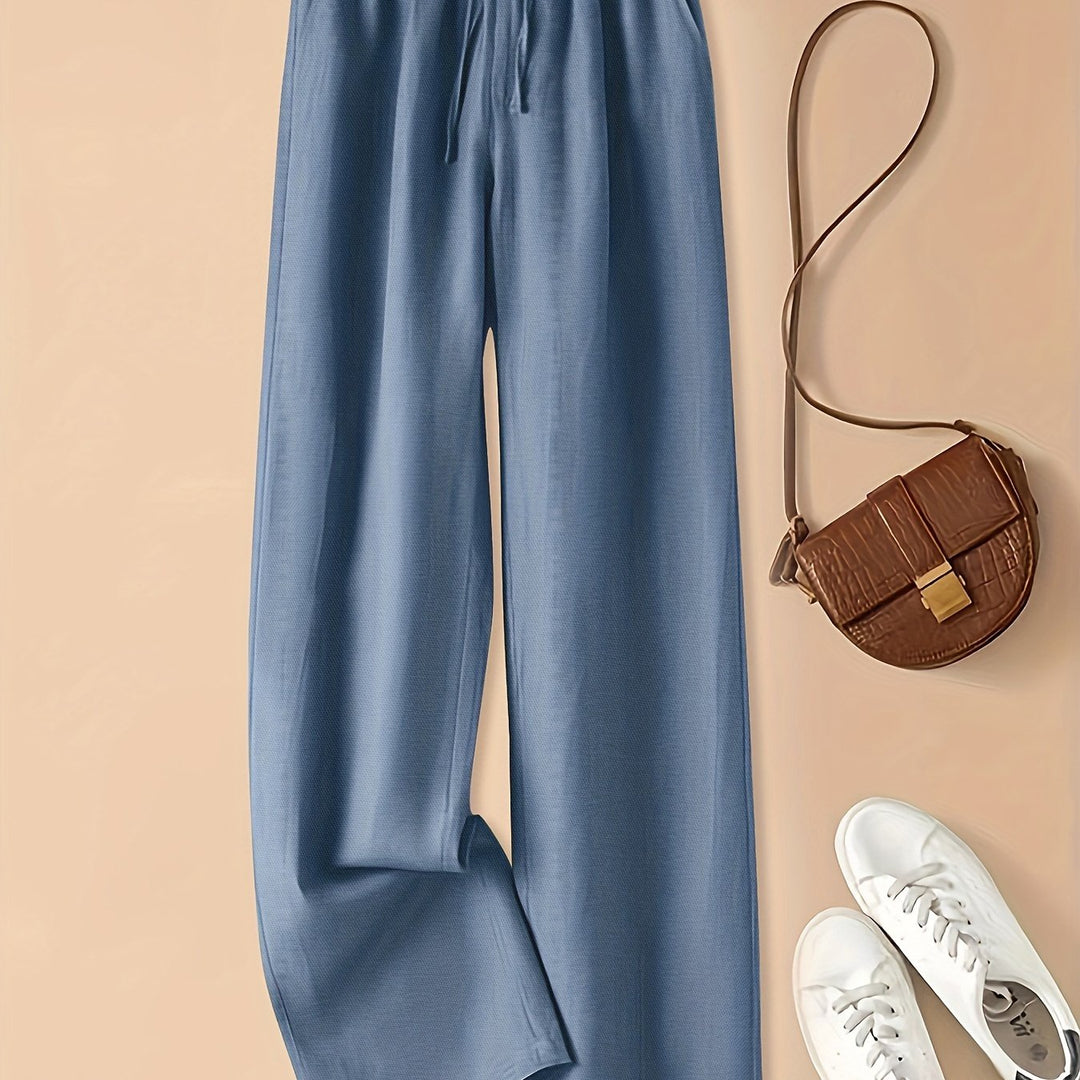 Paula | Leinenhose mit hohem Bund und Leichtigkeit