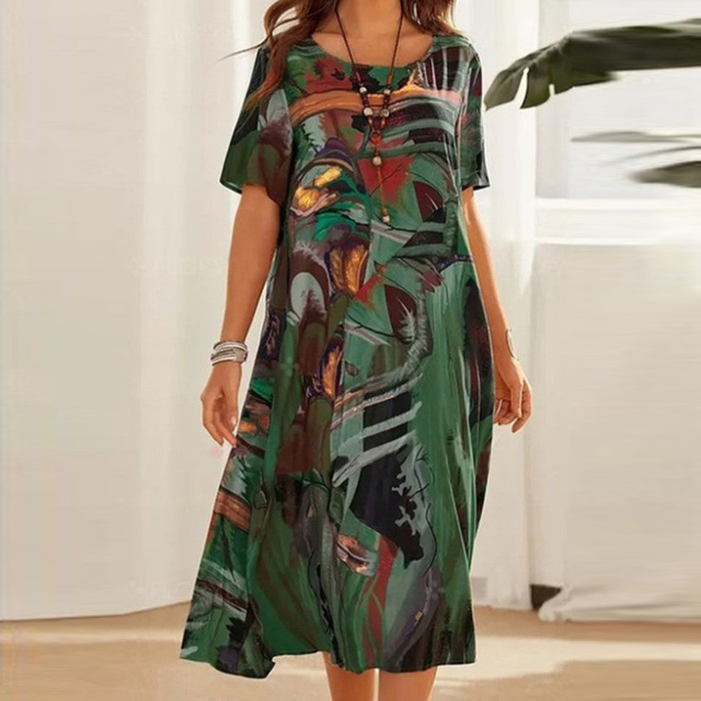 Dina Kleid mit femininer Silhouette für warme Tage in Stil und Komfort