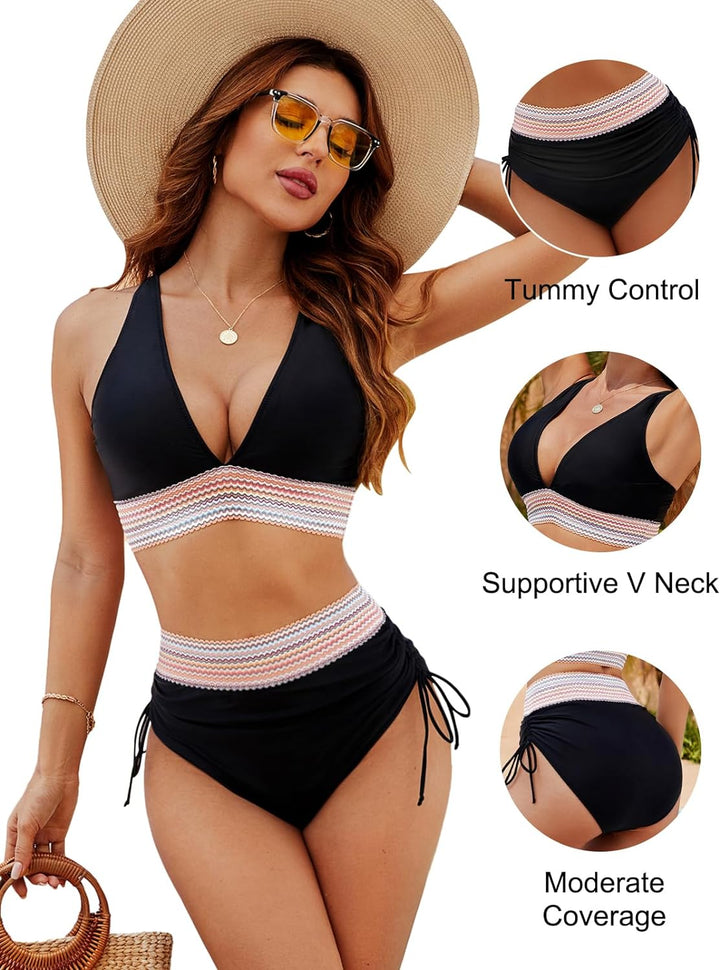 Meryl Bikini | High Waist Set mit Bauchansatz