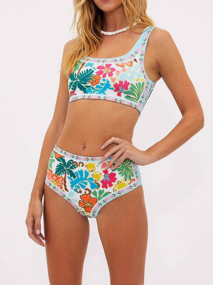 Emmie | Stretch-Bikini mit Blumen und Halt