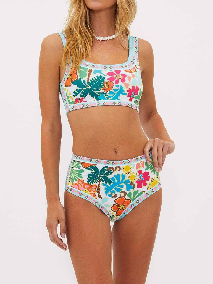 Emmie | Stretch-Bikini mit Blumen und Halt
