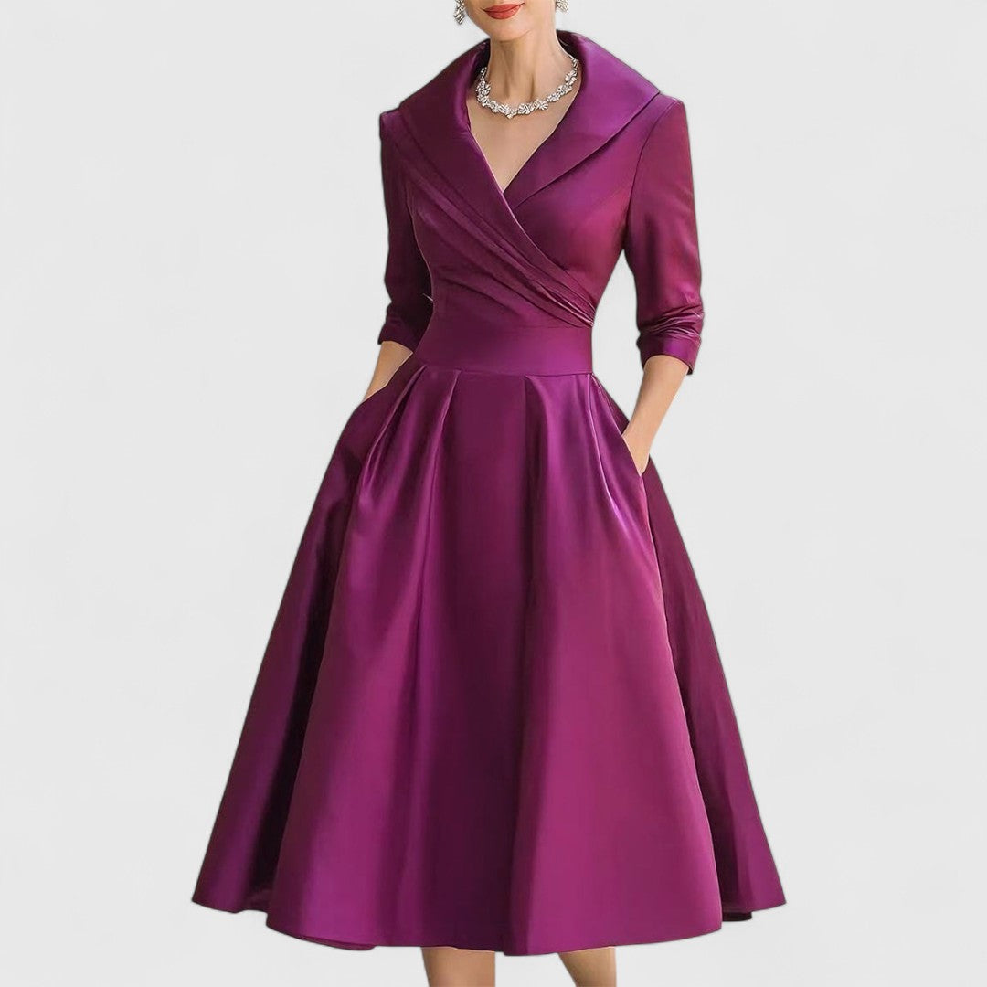 Claudia | Feminin geschnittenes Midikleid für Damen