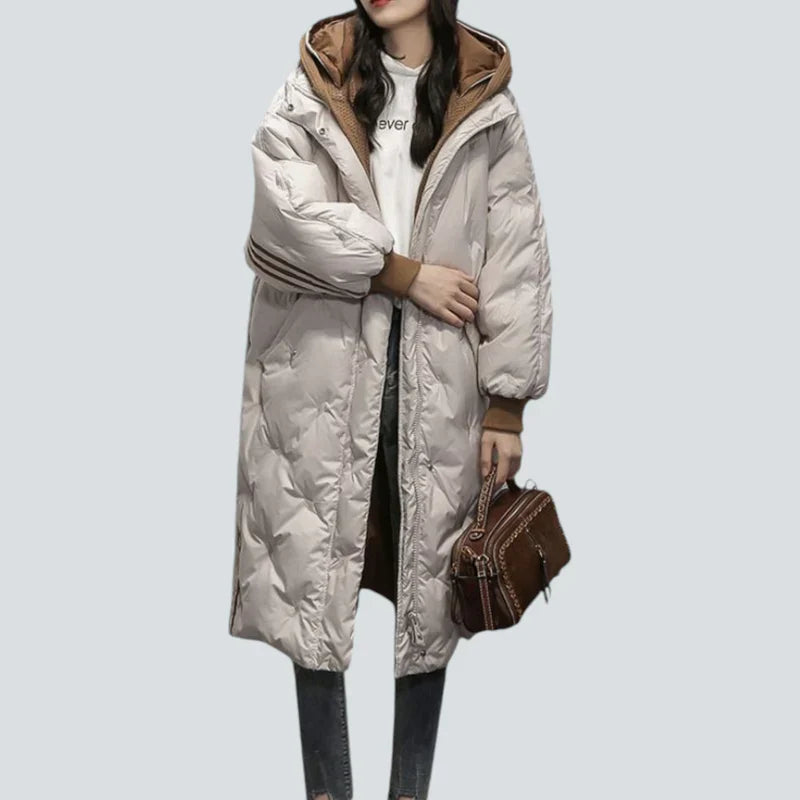 Emma Lange gefütterte Jacke für Frauen, elegant