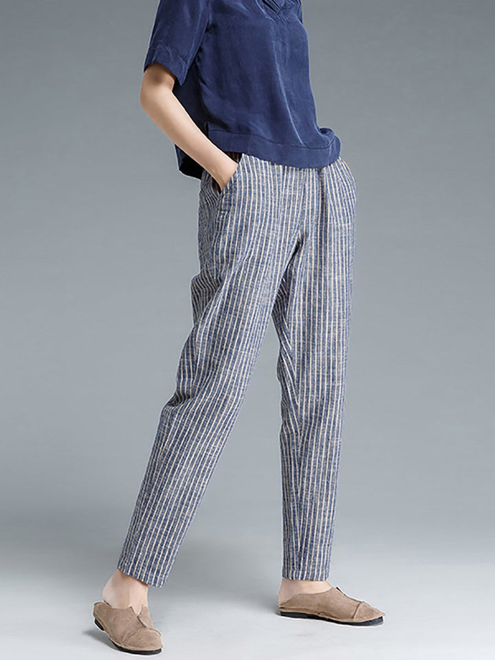 Meliora | Damenhose mit eleganten Streifenmustern