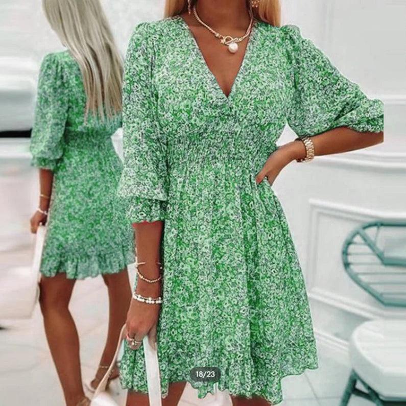 Lara | Modisches Floral Kleid Damen Chic