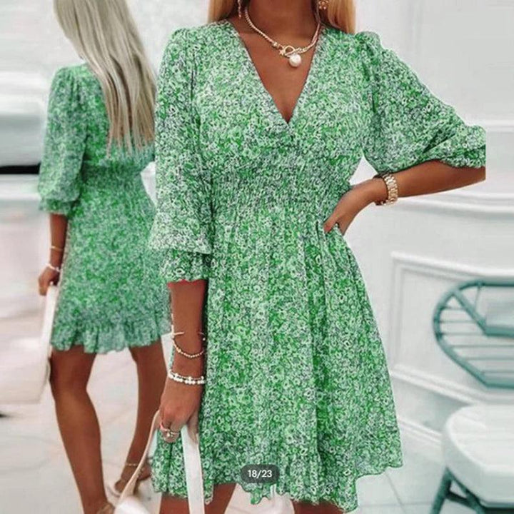 Lara | Modisches Floral Kleid Damen Chic