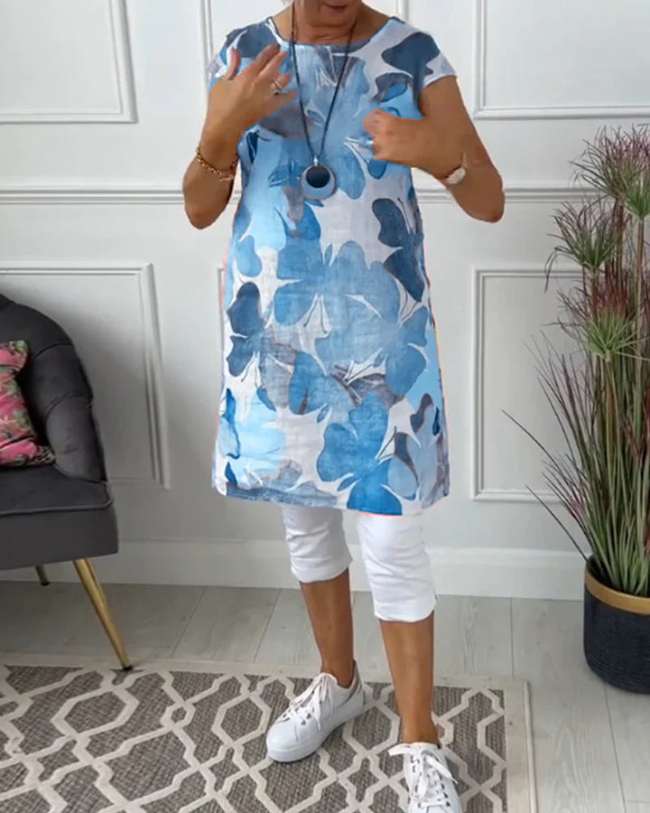 Caren | Lange Bluse mit fließendem Schnitt