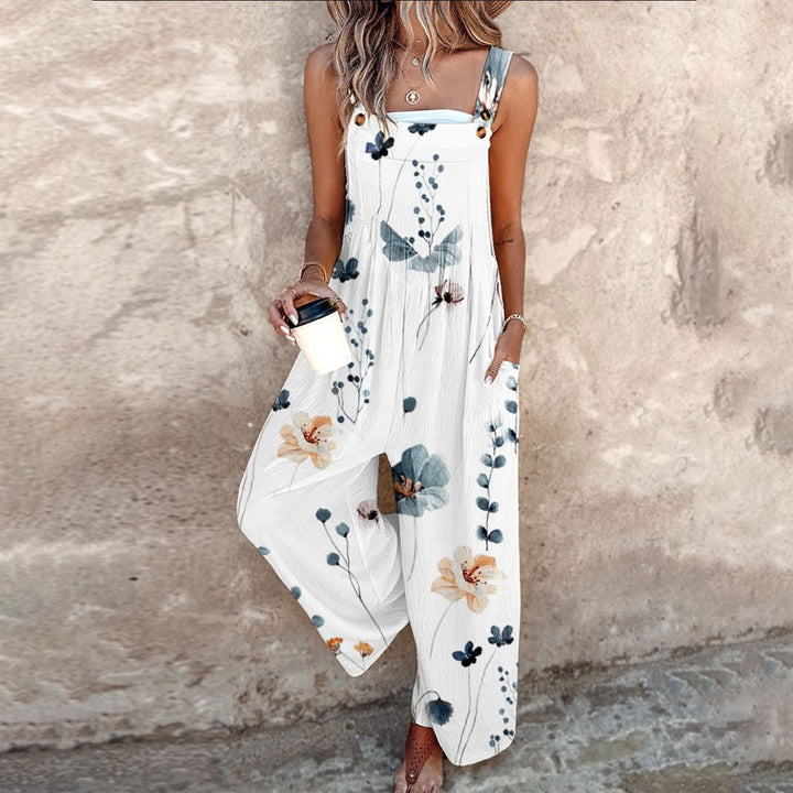 Elena | Damen Latzhose mit feinem Print im Trendlook