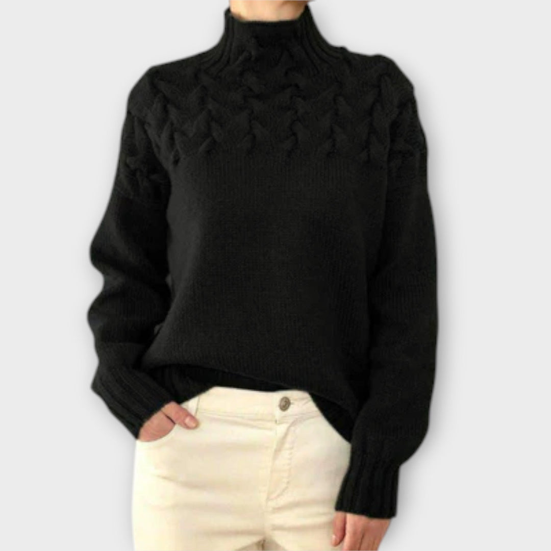 Julia | Zopfstrickpullover Damen elegant & bequem