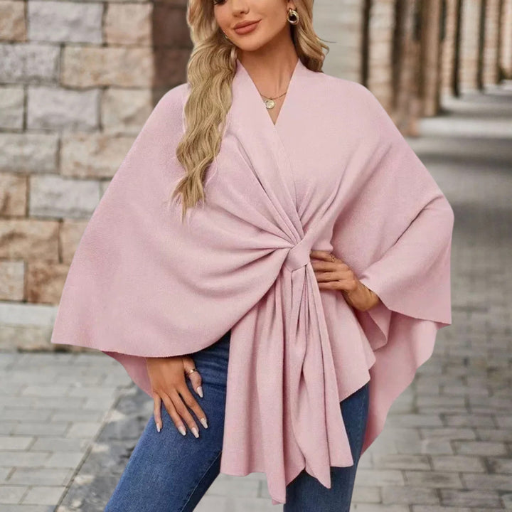 Nina | Zeitloser Damen Poncho für Alltag & Freizeit