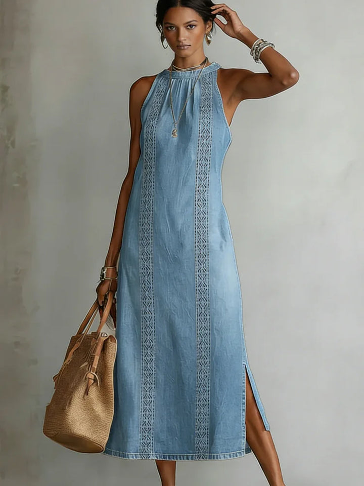 Mila | Elegantes Denim Kleid Damen Look