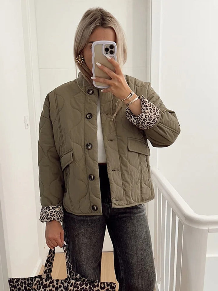 Isabelle | Jacke mit modischem Leopardenmuster