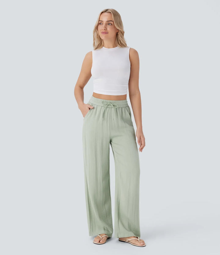Elena | Bequeme Damen Leinenhose für warme Tage