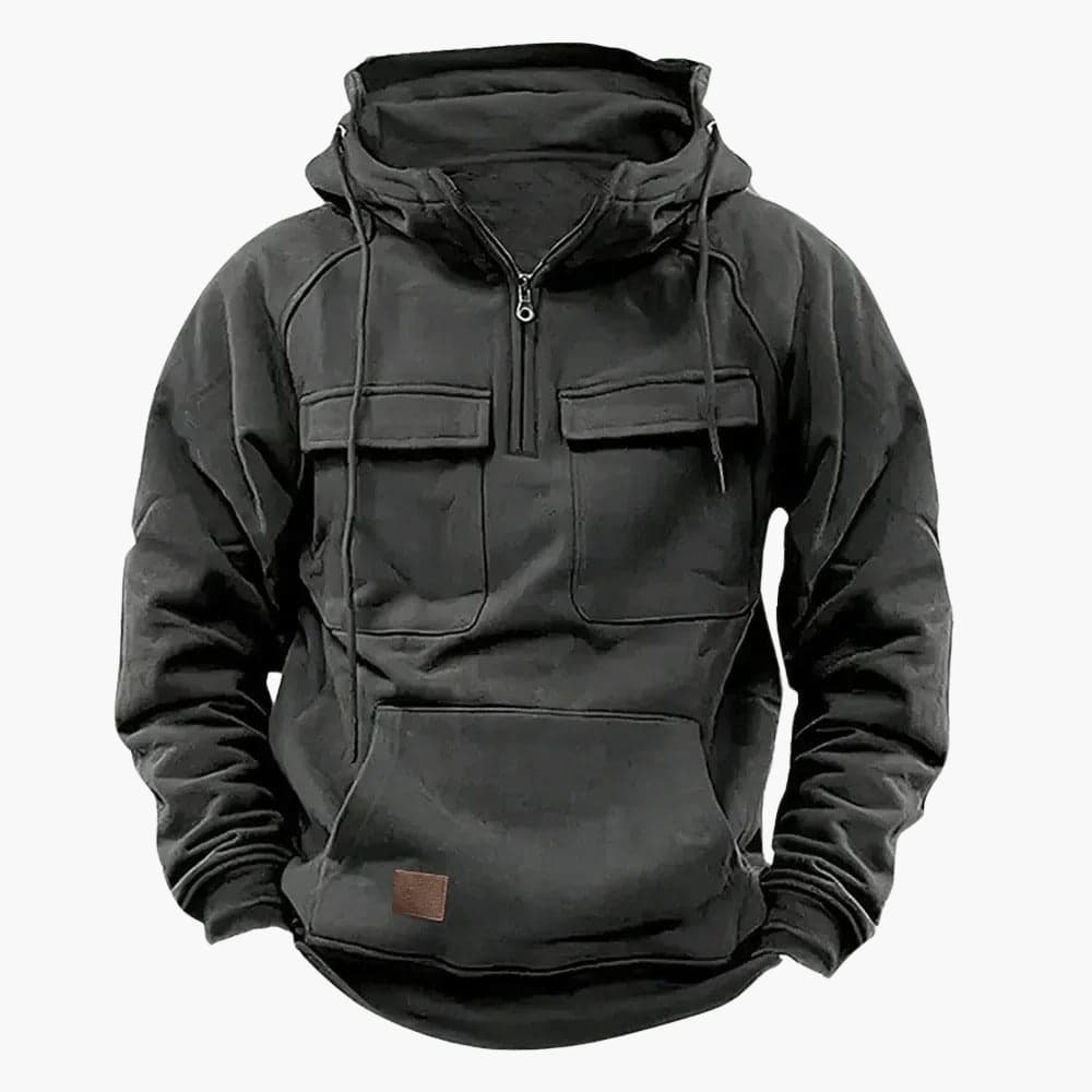 Anton | Funktionaler Taktik-Hoodie mit Reißverschluss
