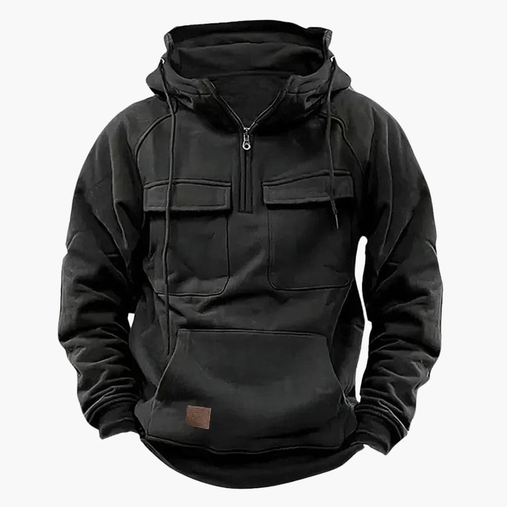 Anton | Funktionaler Taktik-Hoodie mit Reißverschluss