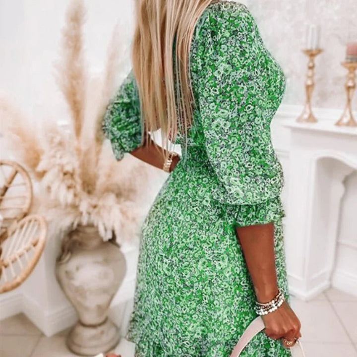 Lara | Modisches Floral Kleid Damen Chic