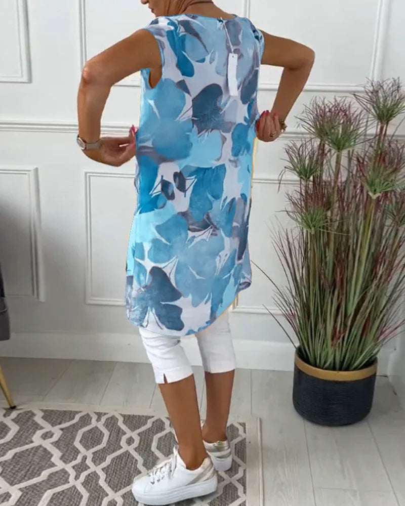 Caren | Lange Bluse mit fließendem Schnitt